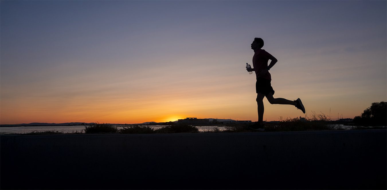 running a marathon