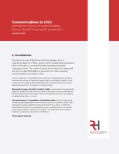 Thumbnail of Communications in 2026 report